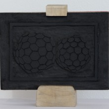 Xilografia 01, 2012 - MDF, Feltro Legno di Samba, Patina, 21x15x4 cm