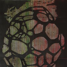 Painting on paper 60x67 cm